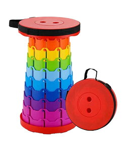 【送料無料】BTtime 折りたたみ椅子 伸縮式 アウトドアチェア 折り畳み式 キャンプ椅子 キャンプスツール 軽量 防水 持ち手付き 持ち運び便利 1秒開閉可能 耐荷重150KG 釣り/観戦/花火大会/屋内