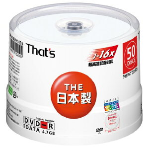 yzzUd That's DVD-Rf[^p 16{4.7GB Chv^u XshP[X50 DR-47WWY50BN