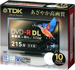 yzTDK ^pDVD-R DL(215) fW^^Ή(CPRM) zCgChv^u 2-8{ { 5mmXP[X 10pbN DR215DPWB10S