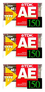 【送料無料】TDK オーディオカセットテープ 150分 3本 AE-150X3F