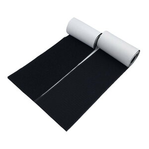 【送料無料】UZIPAL 面ファスナー 両面テープ 幅11cm×長さ1m オスメスセット 超強力 粘着 防水 耐熱 業務用 家庭用 DIY用(ブラック)