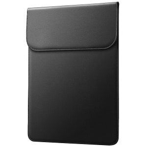 【送料無料】JETech スリム パソコンケース MacBook Pro 14インチ (M4/M3/M2/M1、2021-2024)用 マグネット式開閉付き PUレザーケース (ブラック)