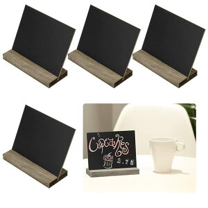 【送料無料】【LANJING】メニューボード 伝言板 メニュースタンド タブボード 価格札 テーブルの置物 ミニ黒板 店舗看板 テーブルの小さな黒板 木製(デザイン:デスクトップの小さな黒板ラ