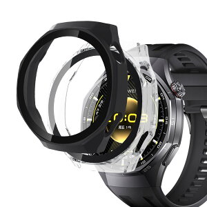 【送料無料】For HUAWEI WATCH GT6 Pro 46mm ケース ガラスフィルム+PCフレーム 一体型 保護フィルム Greerass GT6 Pro 46mm 保護ケース 保護カバー 高透過率 全面保護 耐衝撃 指紋防止 撥水撥油 防水防塵 装