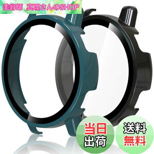 �y���������zHianjoo 2������ Garmin Vivoactive 5 �Ή� �P�[�X �ی�J�o�[+�t�B���� ��̌^ �K�[�~�� Vivoactive 5 �Ή� �J�o�[ �ی�t�B���� PC�f�ނ̃t���[�� �S�ʕی� �Ռ��z�� �����x�^�b�` [�u���b