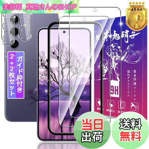 �y���������z�y2+2���Z�b�g�z�Ή� Galaxy S24 �K���X�t�B���� 2�� + Galaxy S24 5G SC-51E SCG25 �����Y�ی�t�B���� 2���y�K�C�h�g�t�� �w�䃍�b�N�����Ή��z�Ή� �M�����N�V�[S24 �����K���X �t�B���� 