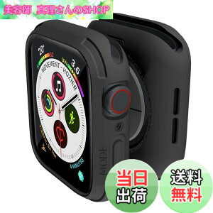 �y���������zelkson �A�b�v���E�H�b�` �J�o�[ Apple Watch 44mm�p, ���ȃo���p�[ �P�[�X Apple Watch SE iWatch Series SE3 SE2 SE 6 5 4 �p �X�|�[�c�~���^���[�ی�P�[�X �v���e�N�^�[ �����h�~ �ϏՌ� Black