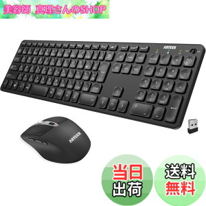 �y���������zArteck 2.4G�������C�����X �L�[�{�[�h �}�E�X �Z�b�g �y�� ���^ Type-C �[�d�� �t���T�C�Y �L�[�{�[�h �}�E�X �R���s���[�^�[�A�f�X�N�g�b�v�APC�A���b�v�g�b�v�AWindows 11/10/8/7�Ƃ�