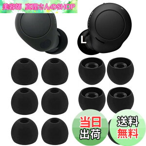 �y���������z�C���[�s�[�X �C���[�`�b�v Sony�p WF-C700n�p WF-C500 �p WF-1000XM4�p WF-1000XM3�p �V���R�����C���[�`�b�v �C���[�s�[�X �C���z���J�o�[ Fit in the Case �t�B�b�g�� ���������� �y�u���b�N L