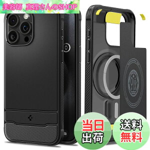 �y���������zSpigen �y�n��18�N�̋Z�p�́z iPhone 15 Pro Max �P�[�X MagSafe�Ή� �}�O�l�b�g���� �ČRMIL�K�i ���M�b�h�E�A�[�}�[�E�}�O�t�B�b�g ACS06561 (�}�b�g�E�u���b�N)