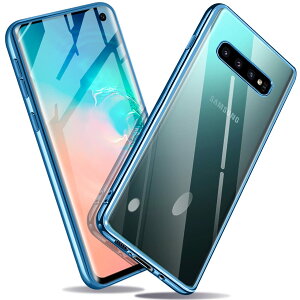 �y���������zGalaxy S10 �P�[�X �Ռ��z�� TPU �o���p�[ �ČRMIL�K�i�擾 SCV41 SC-03L �J�o�[ ���C�����X�[�d �J�����ی� ���ςȂ� �X�g���b�v�z�[���t �i�u���[�j