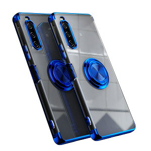 �y���������zSony Xperia 10 V�p �P�[�X SO-52D SOG11 �J�o�[ XQ-DC44 A302SO ����TPU �ϏՌ� ���b�L���H �����O �X�g���b�v�z�[���t�� �X�^���h�@�\ �ԍڃz���_�[�Ή� ����~�� �����h�~ �\�j�[�G�N�X