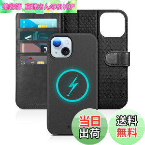 �y���������zTUCCH iPhone 15 �Ή� �P�[�X �蒠�^ 2 in 1 ������ �A�C�t�H�� 15 �P�[�X �蒠�^ ���p ���O���\ �Ռ��z�� �S�ʕی� [RFID�u���b�L���O] �J�[�h���[ �X�^���h�@�\ ����PU���� 2023�N��