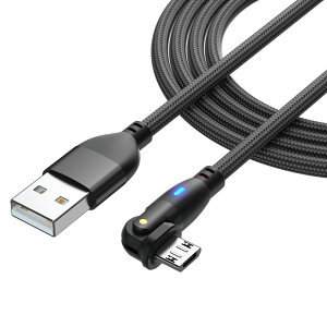 �y���������zYFFSFDC Micro USB �P�[�u�� L���^ 180�x��] �}���[�d �����f�[�^�]�� �}�C�N�� USB �P�[�u�� ����TPE�� USB Type A to �}�C�N��b �P�[�u�� Micro�[�d�R�[�h Android �X�}�z�[�d�P�[�u�� Type-B PS4