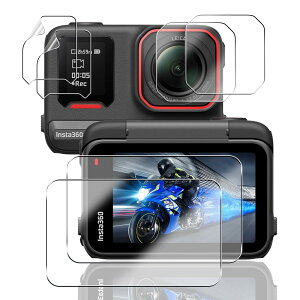 �y���������z�y2+2+2���Z�b�g�z �Ή� Insta360 Ace Pro 2 �K���X�t�B���� �J���� �C���X�^360 ace pro 2 �ی�t�B���� (4��) + �����Y�ی�t�B���� (2��) �y���{���f�ވ��Ɏq���z �p Insta360 ace pro2 �t�B��