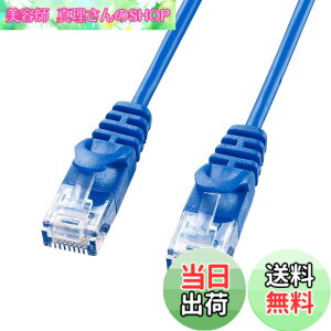 �y���������z�T�����T�v���C(Sanwa Supply) �J�e�S��6�ɍ�LAN�P�[�u�� 5m �u���[ LA-SL6-05BL