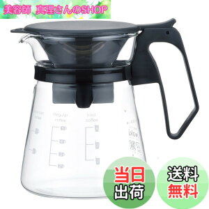 �y���������ziwaki(�C���L) �ϔM�K���X �R�[�q�[�T�[�o�[ & �h���b�p�[ �|�b�g �R�[�q�[�n�E�X 600ml KT8685-BK �N���A