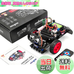 �y���������zOSOYOO2�� �쓮 �X�}�[�g ���{�b�g�J�[ �X�^�[�^�[�L�b�g Arduino�݊��� UNO R3 �v���W�F�N�g 2WD Smart Robot Car Kit �I�[�v���\�[�X ���烍�{�b�g �m�� ���{�������(9V�d�r�t��)