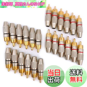 �y���������zMeliore �����b�L RCA �v���O �[�q �͂� ���X �^�C�v �I�X PLUG TYPE �^�C�v B �P�[�u�� ���� �ԍ� ���b�h �u���b�N 24�� �Z�b�g