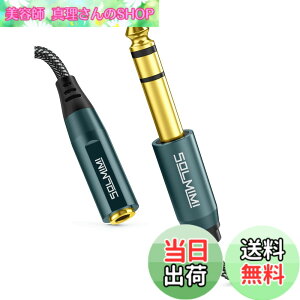 �y���������zSOLMIMI �X�e���I�W���v���O �ϊ� 300cm 3.5mm�~�j�i���X�j��6.35mm�W���i�I�X�j�I�[�f�B�I�p�w�b�h�z���ϊ��v���O �i�C�����҂� �����b�L �I�[�f�B�I�ϊ��A�_�v�^ �~�j�v���O �W��