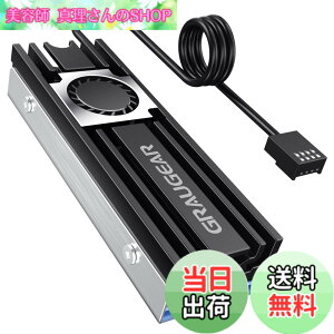 �y���������zGRAUGEAR M.2 2280 SSD�q�[�g�V���N �A���~�j�E�� 20mm�̍����t�@�� �����̃q�[�g�p�C�v ���w�̃q�[�g�V���N�f�b�L �T�[�}���p�b�h�Ƃ����f�U�C�� NVME NGFF SATA M.2 SSD�ɋ��͂ȗ�p���