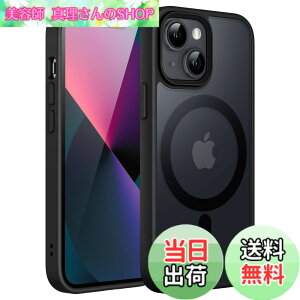 �y���������zJETech iPhone 13 mini 5.4�C���`�p �}�O�l�b�g �P�[�X MagSafe�ɑΉ� �������̃}�b�g�w�� ���^ �ϏՌ� �J�o�[ (�u���b�N)