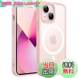 �y���������zJETech iPhone 13 mini 5.4�C���`�p �}�O�l�b�g �P�[�X MagSafe�ɑΉ� �������̃}�b�g�w�� ���^ �ϏՌ� �J�o�[ (�`���[�N�s���N)
