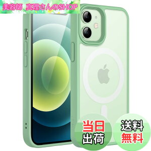 �y���������zJETech iPhone 12 mini 5.4�C���`�p �}�O�l�b�g �P�[�X MagSafe�ɑΉ� �������̃}�b�g�w�� ���^ �ϏՌ� �J�o�[ (�O���[��)