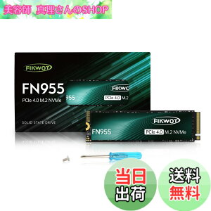 �y���������zFN955 M.2 SSD 1TB 2280 PCIe Gen4.0x4 (�ő�Ǎ�:7350MB/s) ���ϋv3D NAND TLC�t���b�V�� NVME SSD SLC�L���b�V������ �Y�Ɨp����SSD PS5/�m�[�gPC/�f�X�N�g�b�v�p�X�g���[�W�g�� 5�N���[�J�[