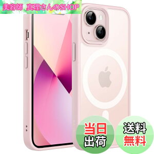 �y���������zJETech iPhone 13 mini 5.4�C���`�p �}�O�l�b�g �P�[�X MagSafe�ɑΉ� �������̃}�b�g�w�� ���^ �ϏՌ� �J�o�[ (�s���N)