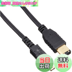 �y���������z�G���R�� IEEE1394 FireWire400(i.LINK�EDV)�P�[�u�� 6pin-4pin 1.0m �u���b�N IE-461BK