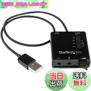 �y���������zStarTech.com USB - DAC�w�b�h�z���A���v S/PDIF�Ή� 96kHz/24bit 2x 3.5mm�~�j�W���b�N 1x 3.5mm�g�X�����N�ی^�R�l�N�^ ICUSBAUDIO2D