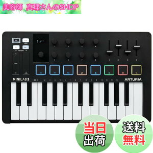 �y���������zArturia MIDI �L�[�{�[�h �R���g���[���[ MiniLab 3 �F�F�u���b�N