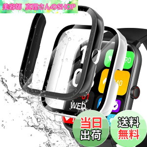 �y���������zredmi watch6 �P�[�X �F�F�u���b�N+�z���C�g�A�T�C�Y�FVialove KW105-G01(�u���b�N+�z���C�g)