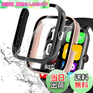 �y���������zredmi watch6 �P�[�X �F�F�u���b�N+�s���N�A�T�C�Y�FVialove KW105-G01(�u���b�N+�s���N)