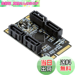 �y���������zNFHK SATA �f�X�N�g�b�v �A�_�v�^�[ �R���o�[�^�[ SSD �J�[�h JMB582 2280 �F�F�u���b�N Mini-PCIE - 4 SATA