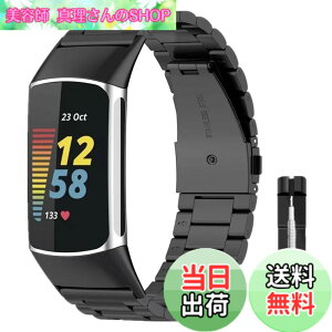 �y���������zAnkersaial �o���h �Ή� Fitbit Charge 6/ Fitbit Charge 5,�����o���h �r�W�l�X�� �X�e�����X�� �T�C�Y���߉\ �����H��t�� �����x���g �ւ��x���g �R���p�`�u�� �F�F�u���b�N�A�T�C�Y�F