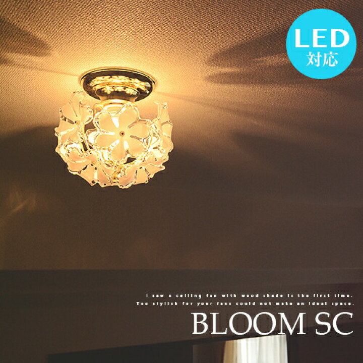 楽天市場 シーリングライト 小型シーリングライト Bloom Sc ブルーム Led対応 玄関 内玄関 ホール 照明 廊下 階段 パントリー サニタリー 1灯 花柄 プルメリア カントリー ダイニング ゴールド 寝室 トイレ 間接照明 ライト かわいい エレガント ミニシャンデリア 華やか
