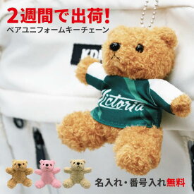 卒団記念品 ユニフォームベア 番号 名入れ無料 引退 卒団 記念品 プレゼント お揃い プレゼント 野球 サッカー バスケ バレー ラグビー スポーツ 送料無料 ユニフォーム ベア ベアキーホルダー キーホルダー