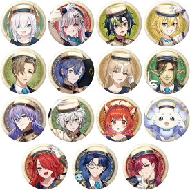 予約 5月18日発売 にじさんじ 缶バッジビスケット2 12個入り BOX 食玩 バンダイ BANDAI 缶バッジ 全15種 ランダム コンシェルジュ衣装 VTuber グッズ
