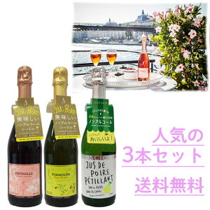 送料無料 【ノンアル セット】選べる2本セット or 人気 3本セット / ノンアルコール シャンパン ルポルミエ ペピネル ポミヨン ラシャス 750ml エルダーフラワー りんご 洋梨 シードル ロゼ バ