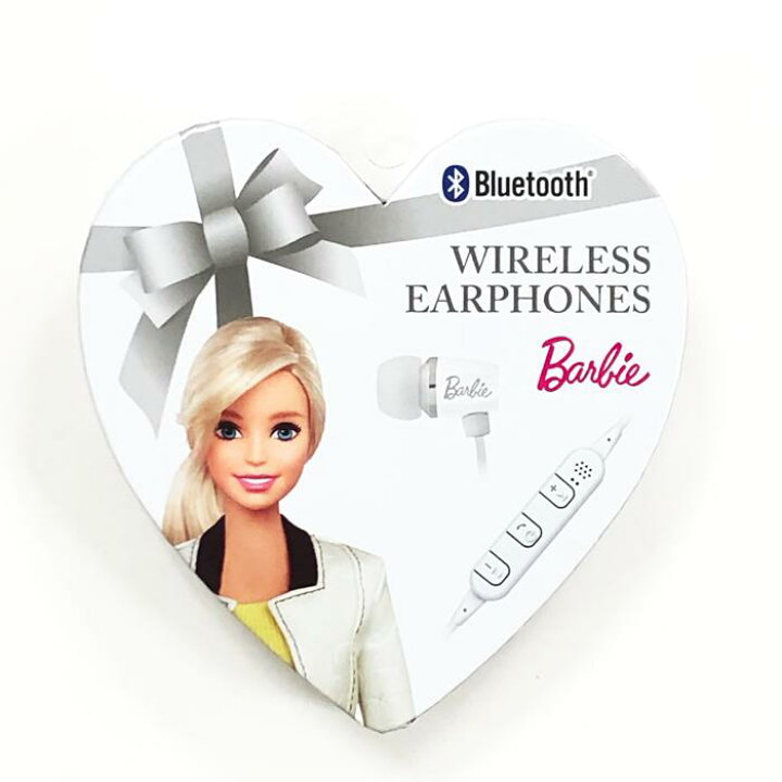 楽天市場 クリックポスト発送 ワイヤレスイヤホン スマホ イヤホン Bluetooth ハンズフリー ワイヤレス コードレス バービー Barbie ガーリー 可愛い 女の子 女子 送料無料 送料込み Market Basket
