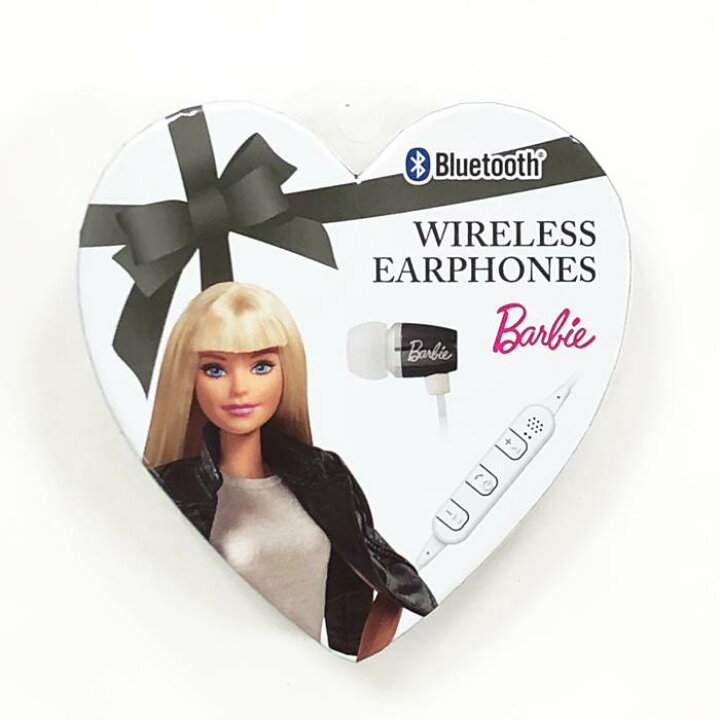 楽天市場 クリックポスト発送 ワイヤレスイヤホン スマホ イヤホン Bluetooth ハンズフリー ワイヤレス コードレス バービー Barbie ガーリー 可愛い 女の子 女子 送料無料 送料込み Market Basket