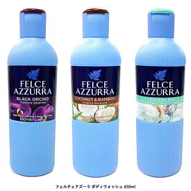 送料無料 【ボディウォッシュ 3本セット】シーソルト ココナッツ&バンブー ブラックオーキッド / 650ml × 3 / ボディシャンプー 液体 石鹸 いい匂い いい香り プレゼント ギフト イタリア 海外 輸入 石鹸