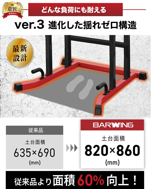 楽天市場】□7/27迄 SALE価格□ 改良モデル ぶら下がり健康器 BARWING 