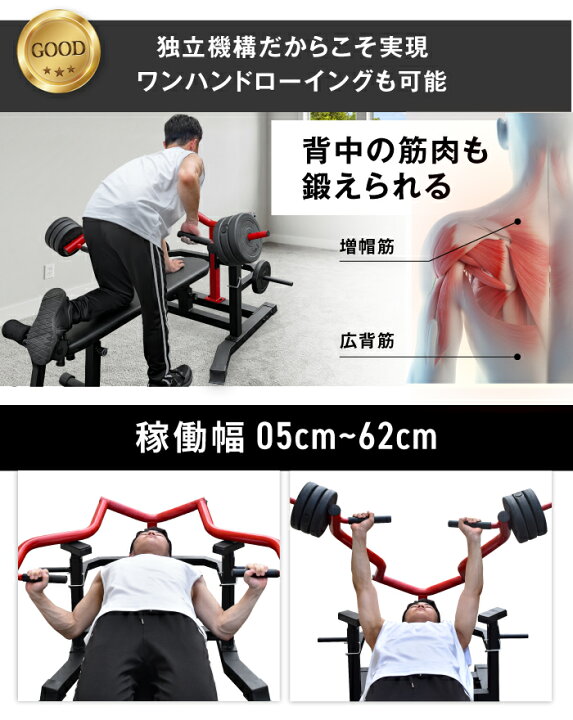 楽天市場】チェストプレスマシン 左右独立機構アーム 折りたたみ 耐 
