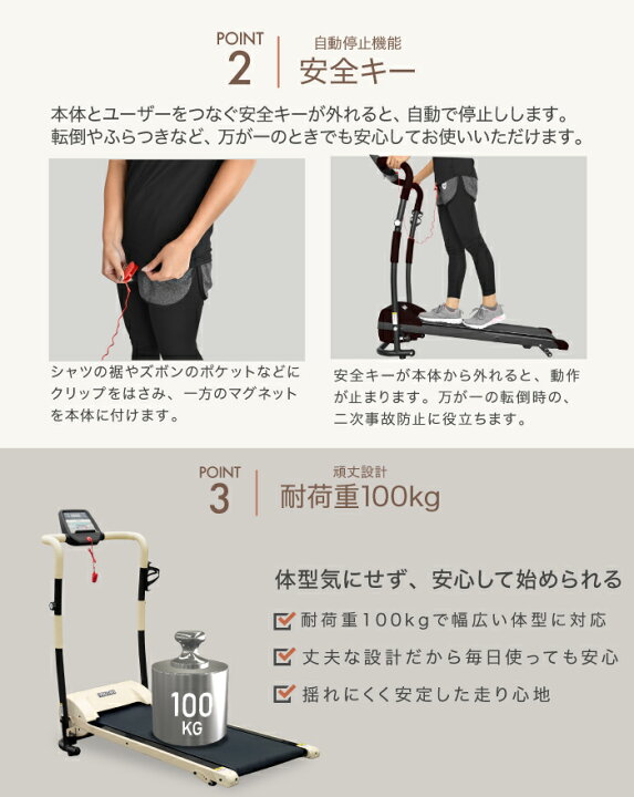 楽天市場】ルームランナー 電動 ランニングマシン 速度 MAX10km/h 