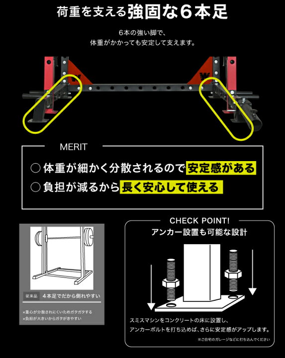 楽天市場】スミスマシン マルチスミスマシン パワーラック ケーブル 