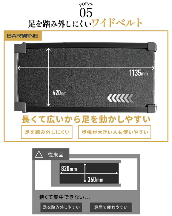 楽天市場】□4/17迄 最大1,800円OFF□ BARWING ルームランナー MAX20km 