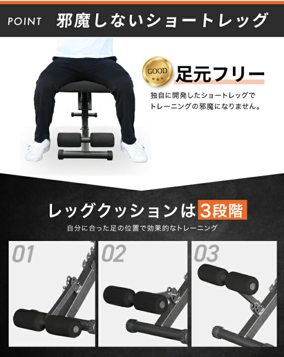 楽天市場】改良モデル トレーニングベンチ新型 3WAY 耐荷重300kg 